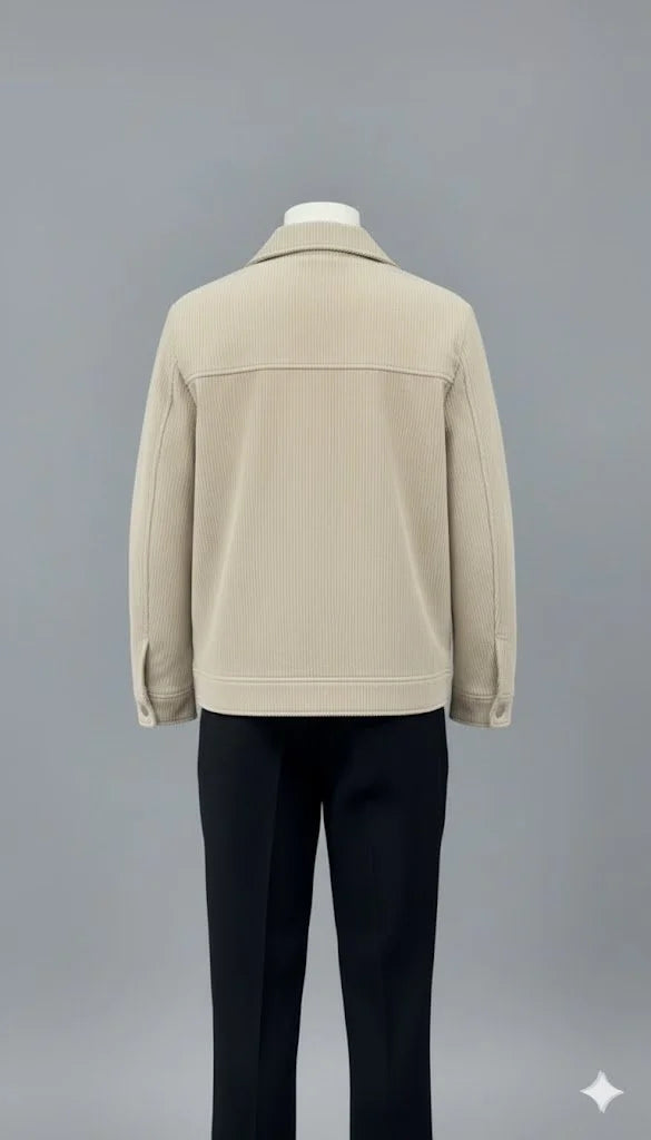 The Versatile Essential: Men’s Beige Casual Jacket