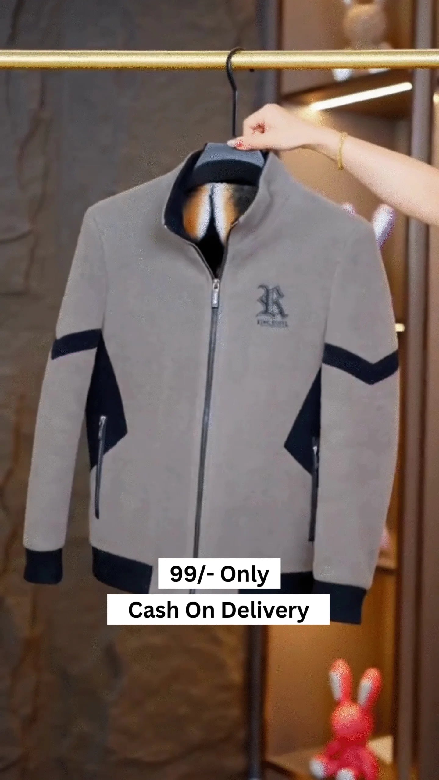 Winter Thicken Warm Wool Blends Jacket Men Fashion Thicken Casual Coat Slim