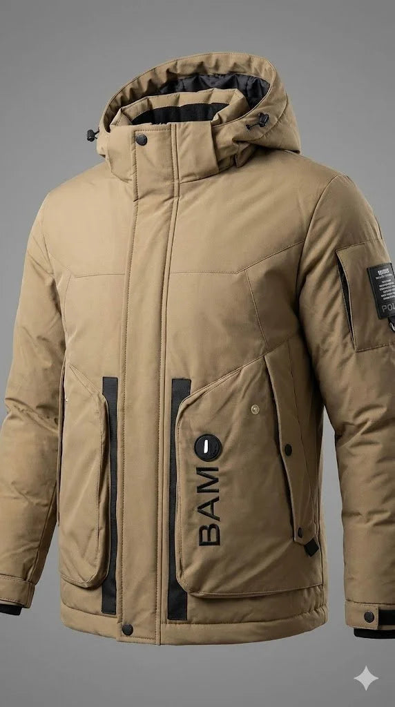 Men’s Typography Lightweight Puffer Jacket