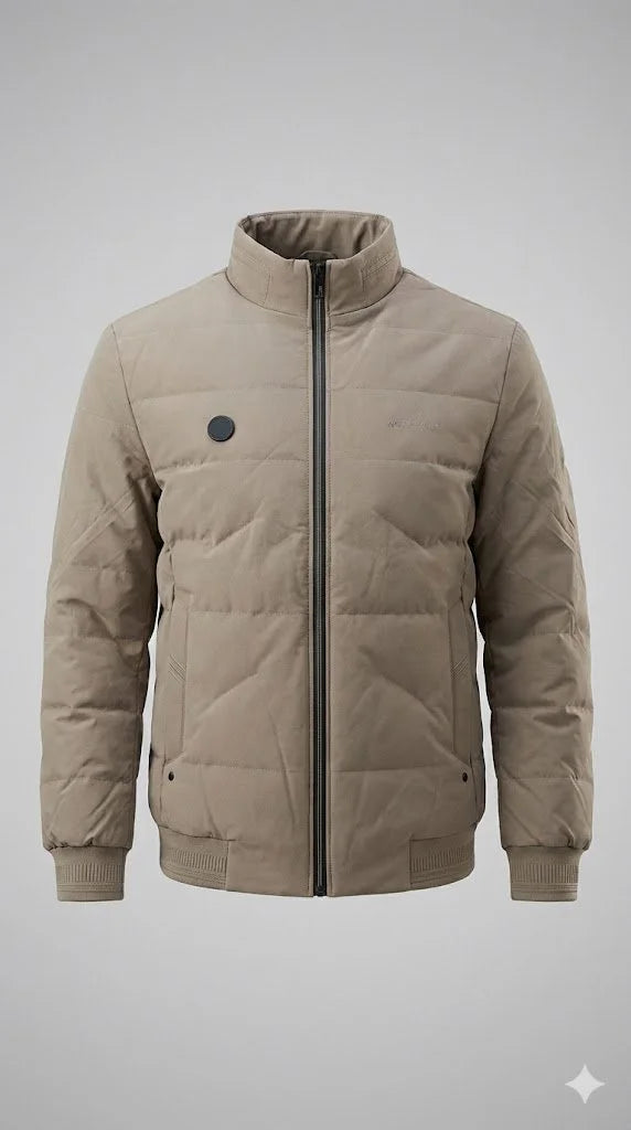 Men Solid Bomber Jacket