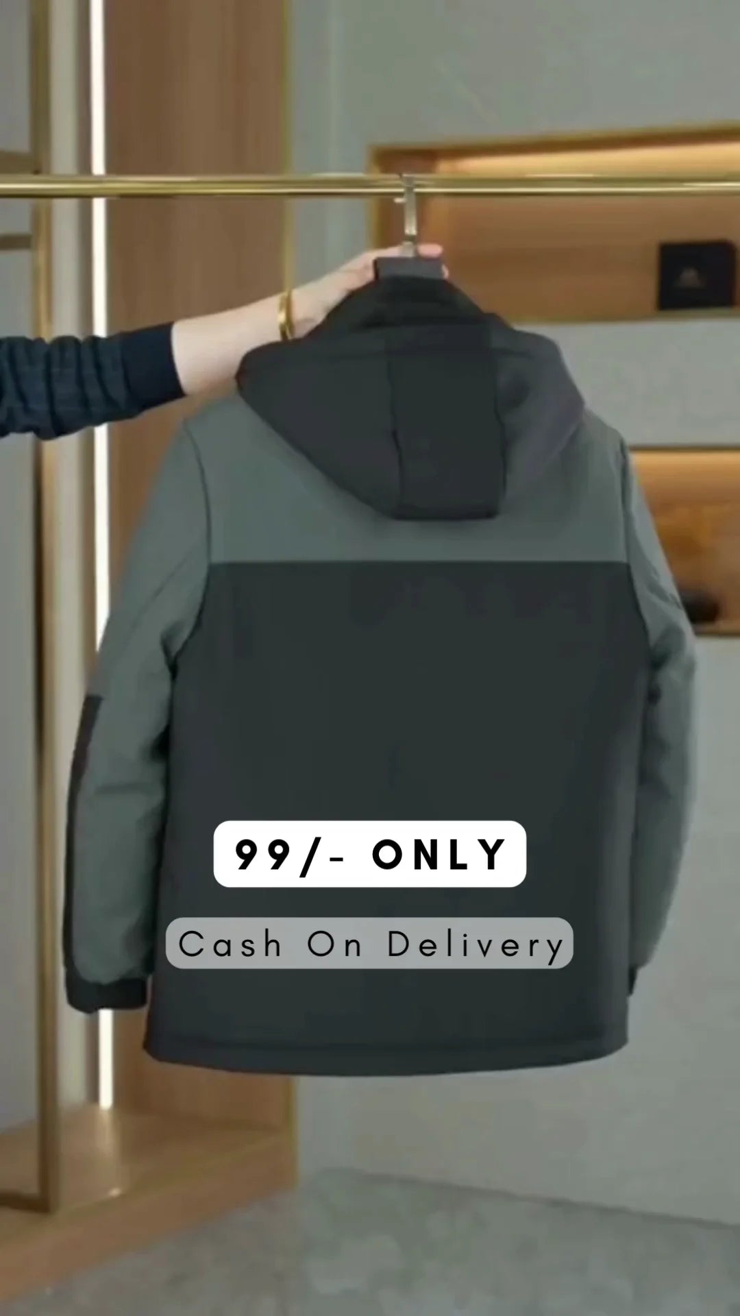 Warm Parka Winter Hooded Casual Jacket