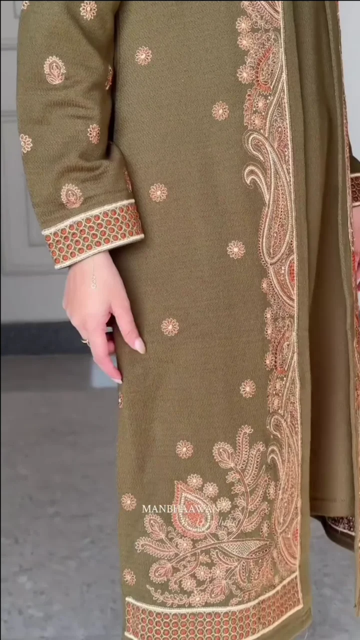 regal olive paisley embroidered jacket suit regal olive paisley embroidered jacket suit