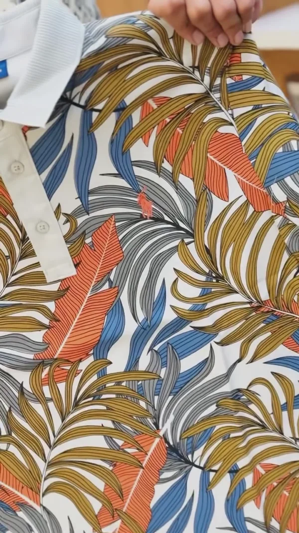printed cotton polo men’s t shirt